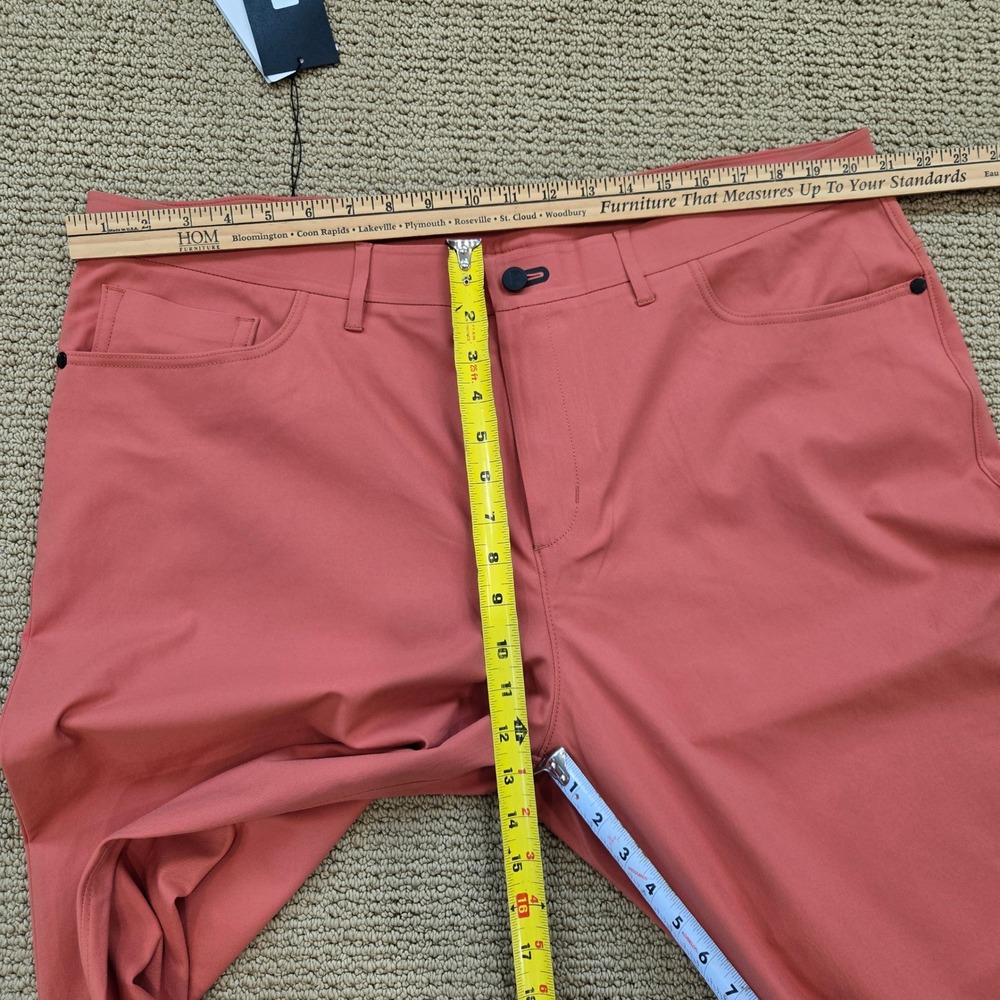 Public Rec Dealmaker 5 pocket Pant Rust Orange Mens 42/32 Performance travel NWT - Picture 8 of 13